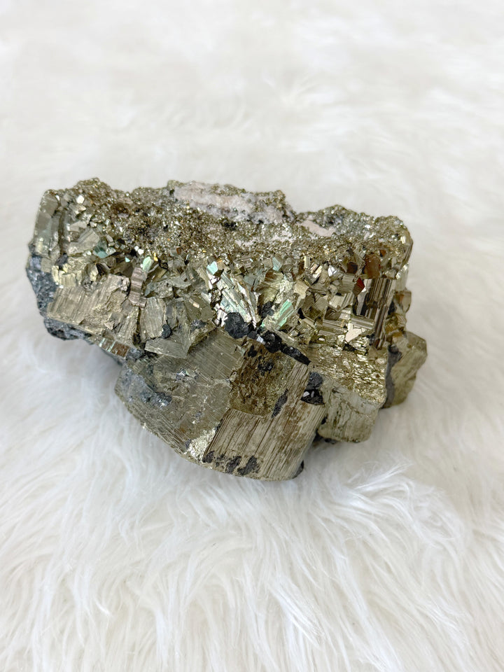 Pyrite Cubic Cluster With Sphalerite 20