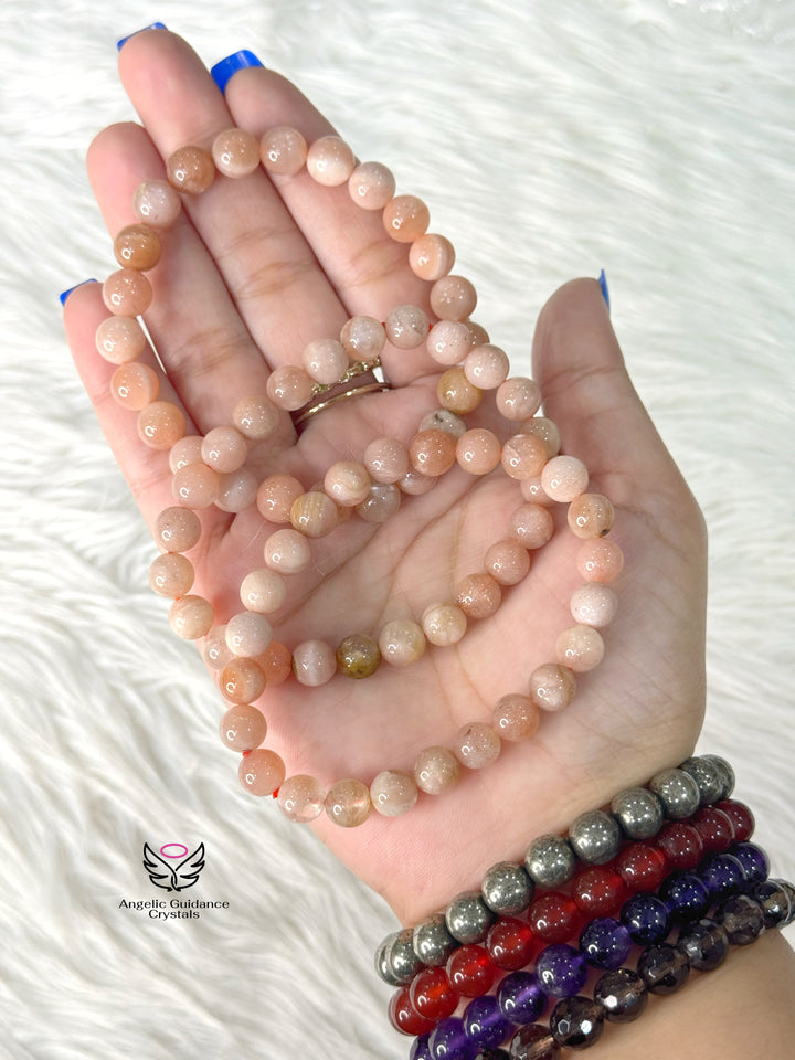 Sunstone Bracelet AA 8mm