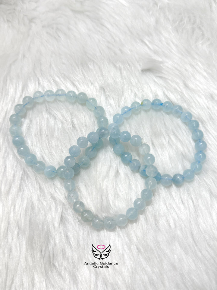 Aquamarine Bracelet AAA 8mm