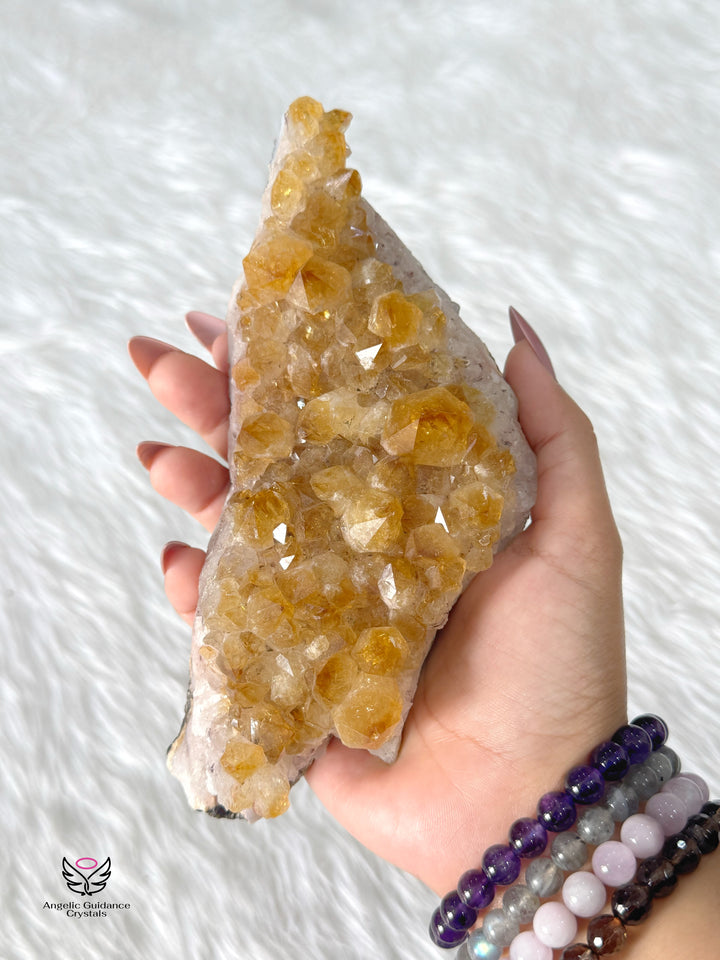 Citrine Cluster Large 8