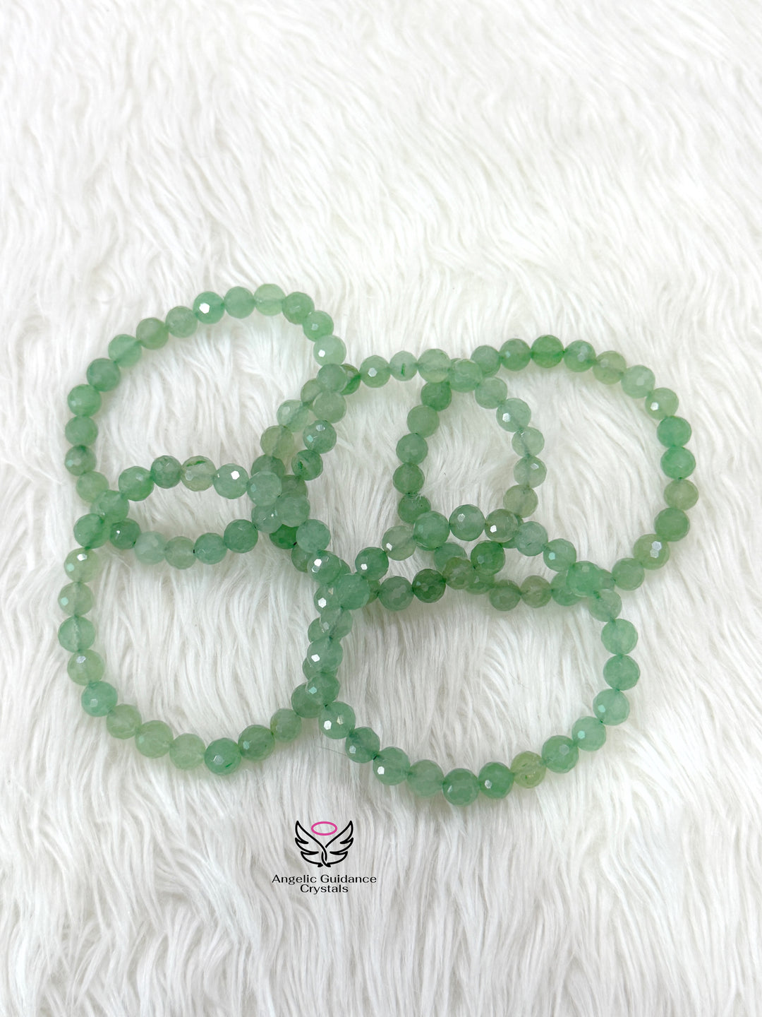 Green Aventurine Faceted Bracelet 8mm AAA