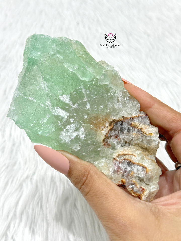 Green Fluorite Raw Stone #1