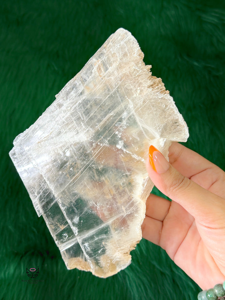 Selenite Transparent Raw Stone Large 2