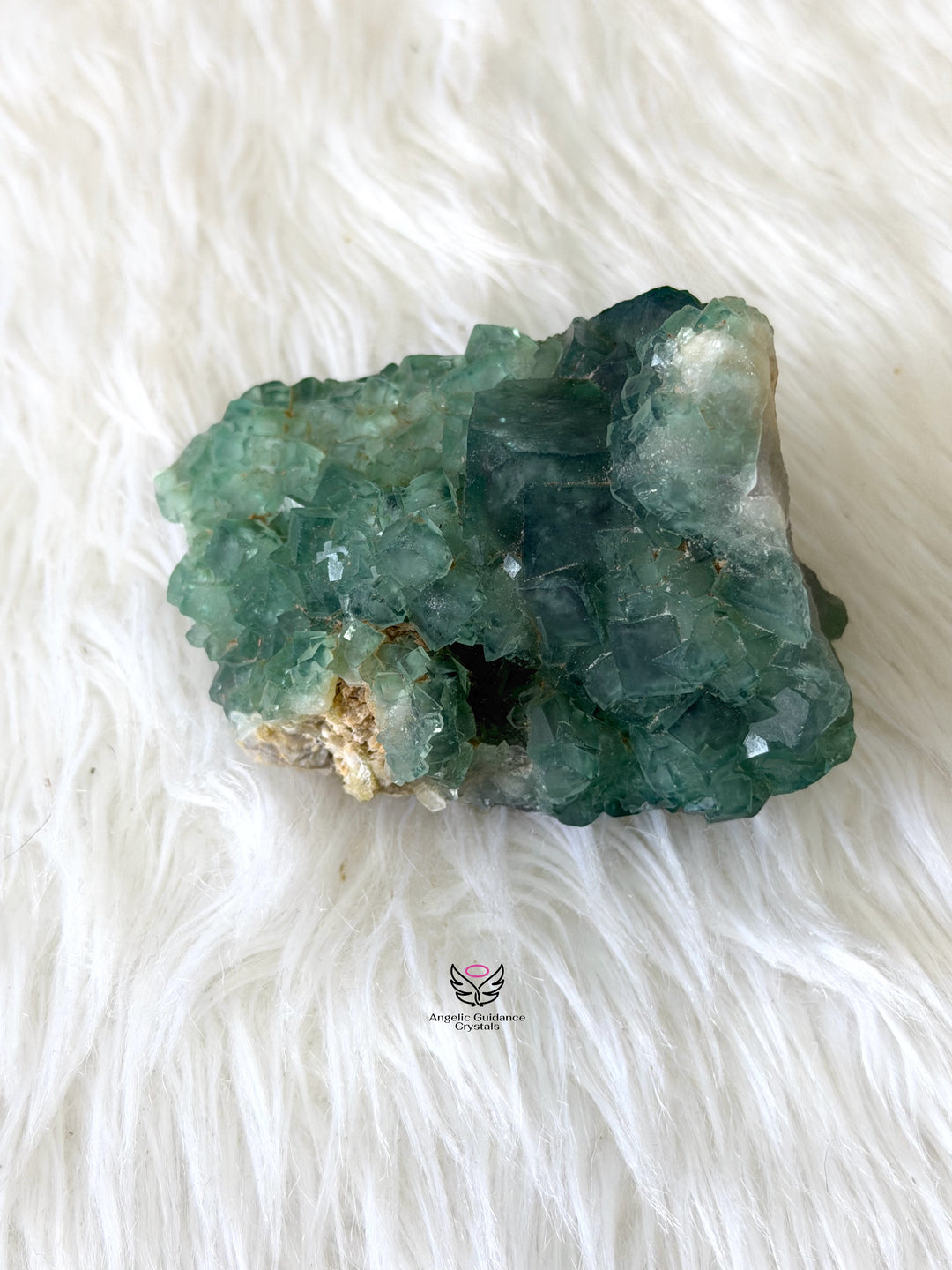 Green Fluorite Cubic Cluster 3