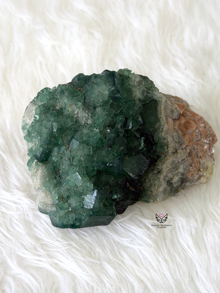 Green Fluorite Cubic Cluster 10