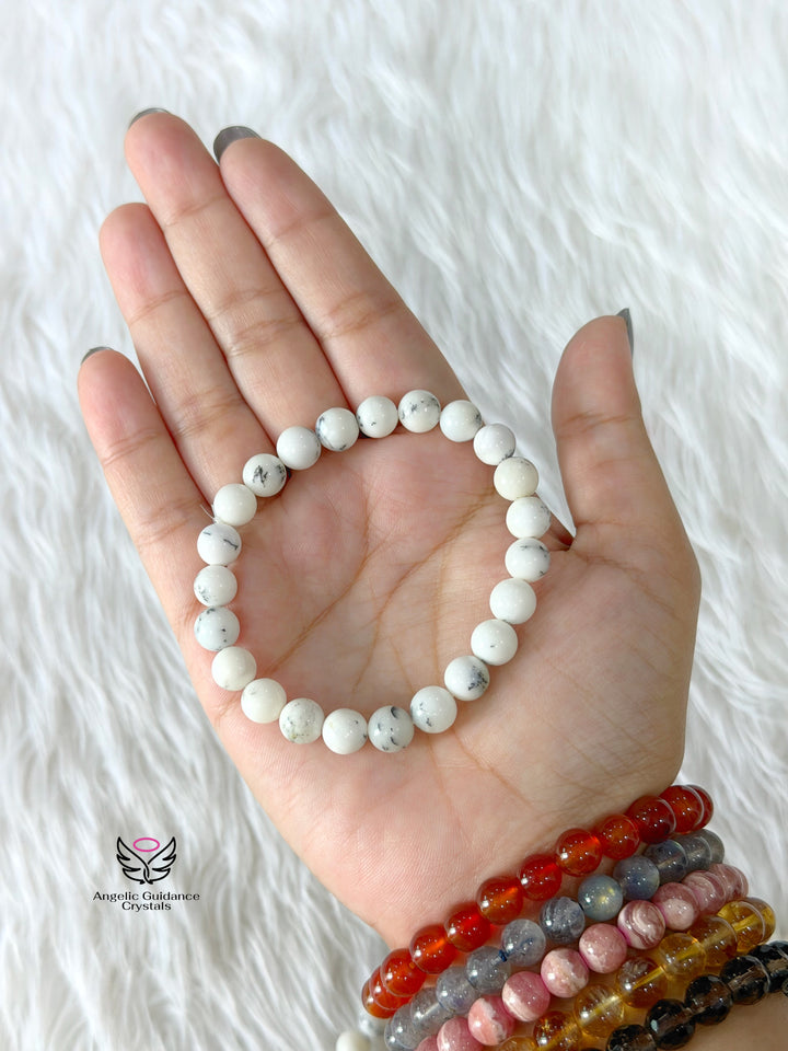 Dendritic Opal Bracelet 8mm