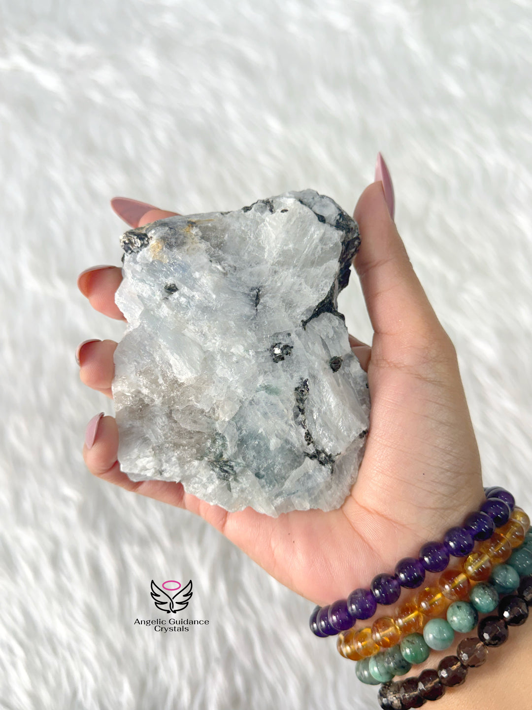 Rainbow Moonstone Raw stone Xlarge 1