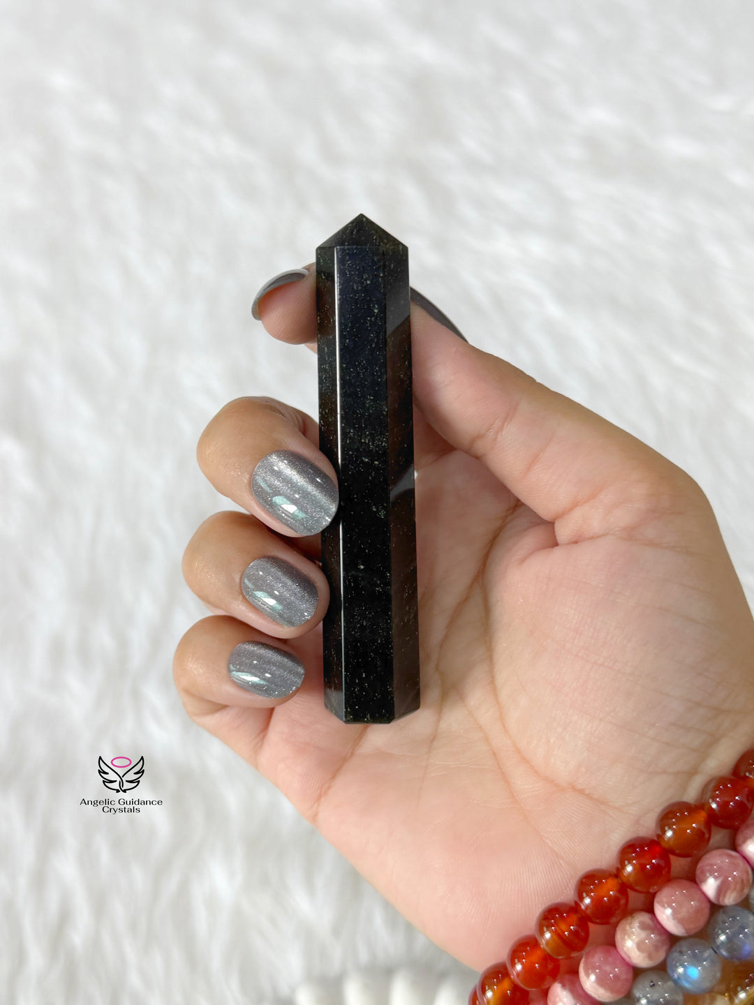 Black Tourmaline Natural Tower Small
