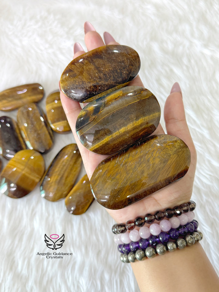 Tigers Eye PalmStone Large