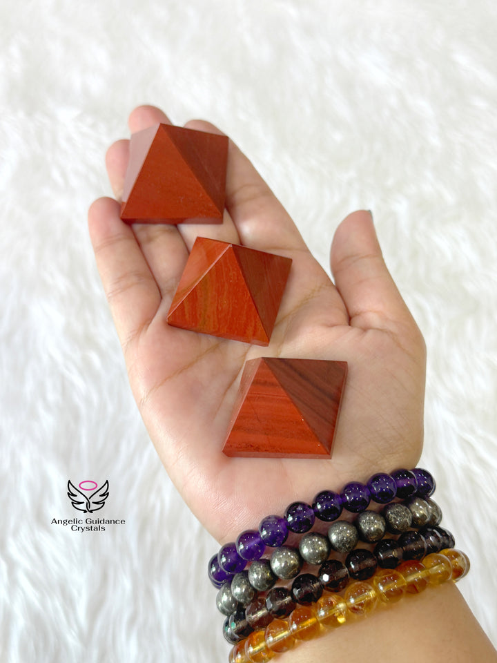 Red Jasper Pyramid Small