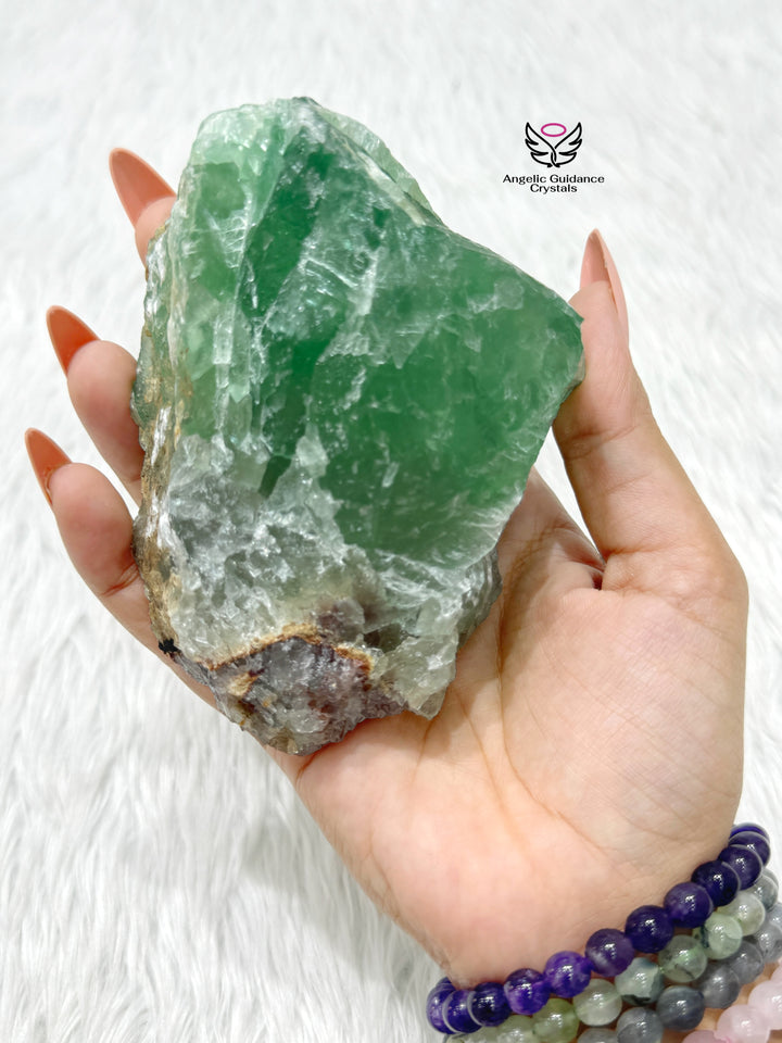 Green Fluorite Raw Stone #3