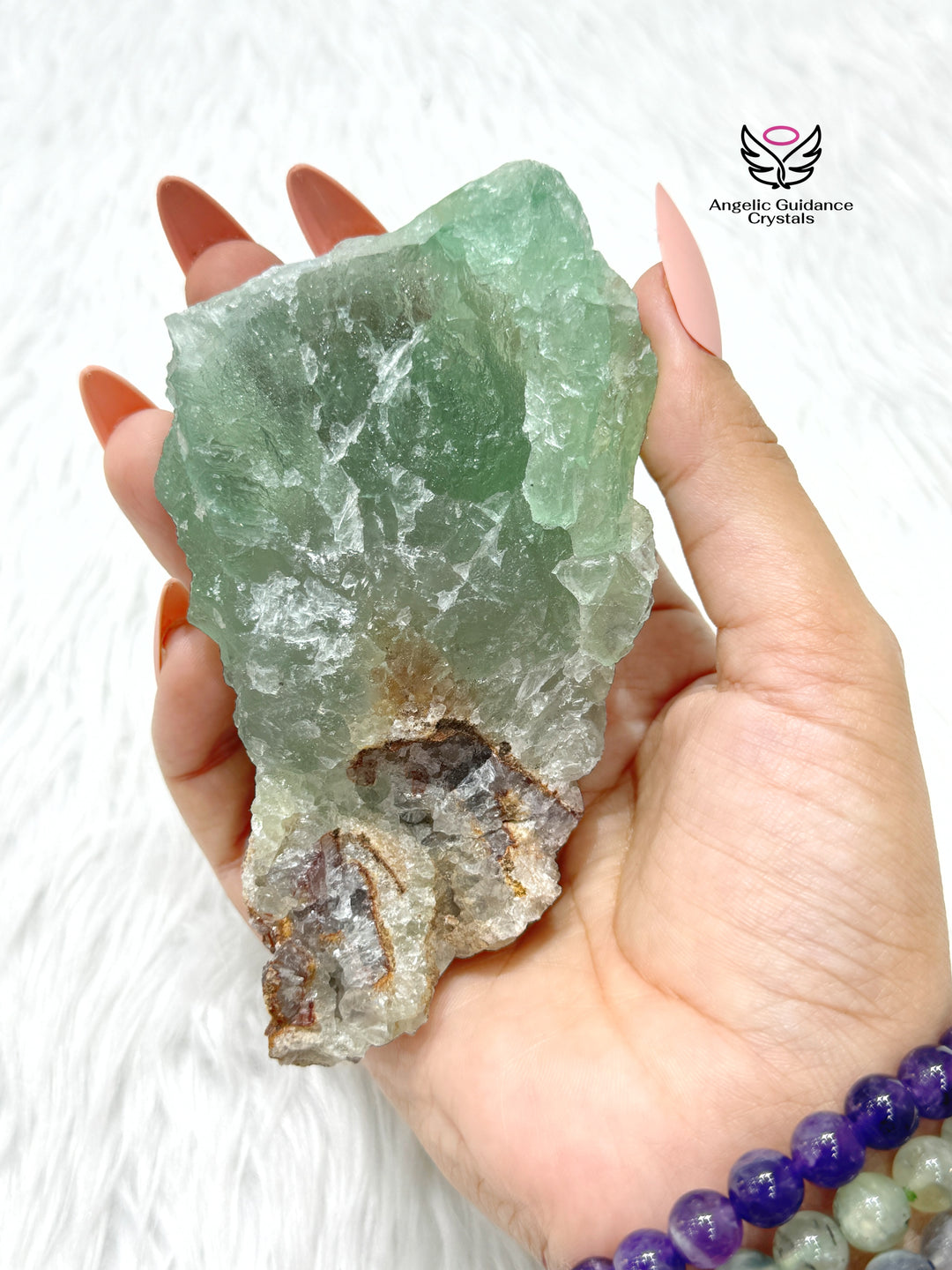 Green Fluorite Raw Stone #1