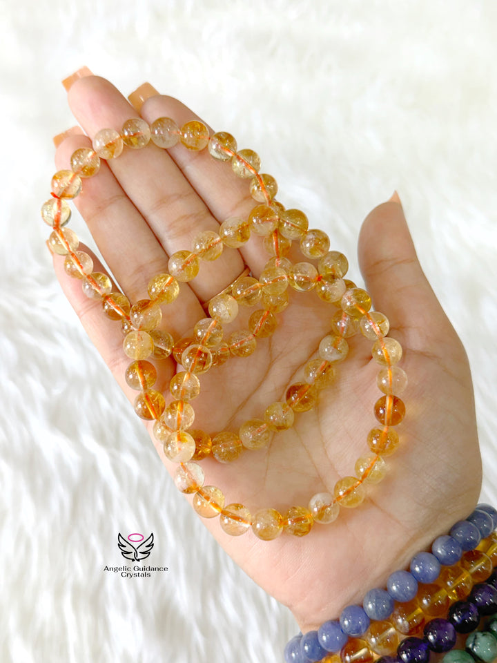 Citrine Bracelet AAA 8mm
