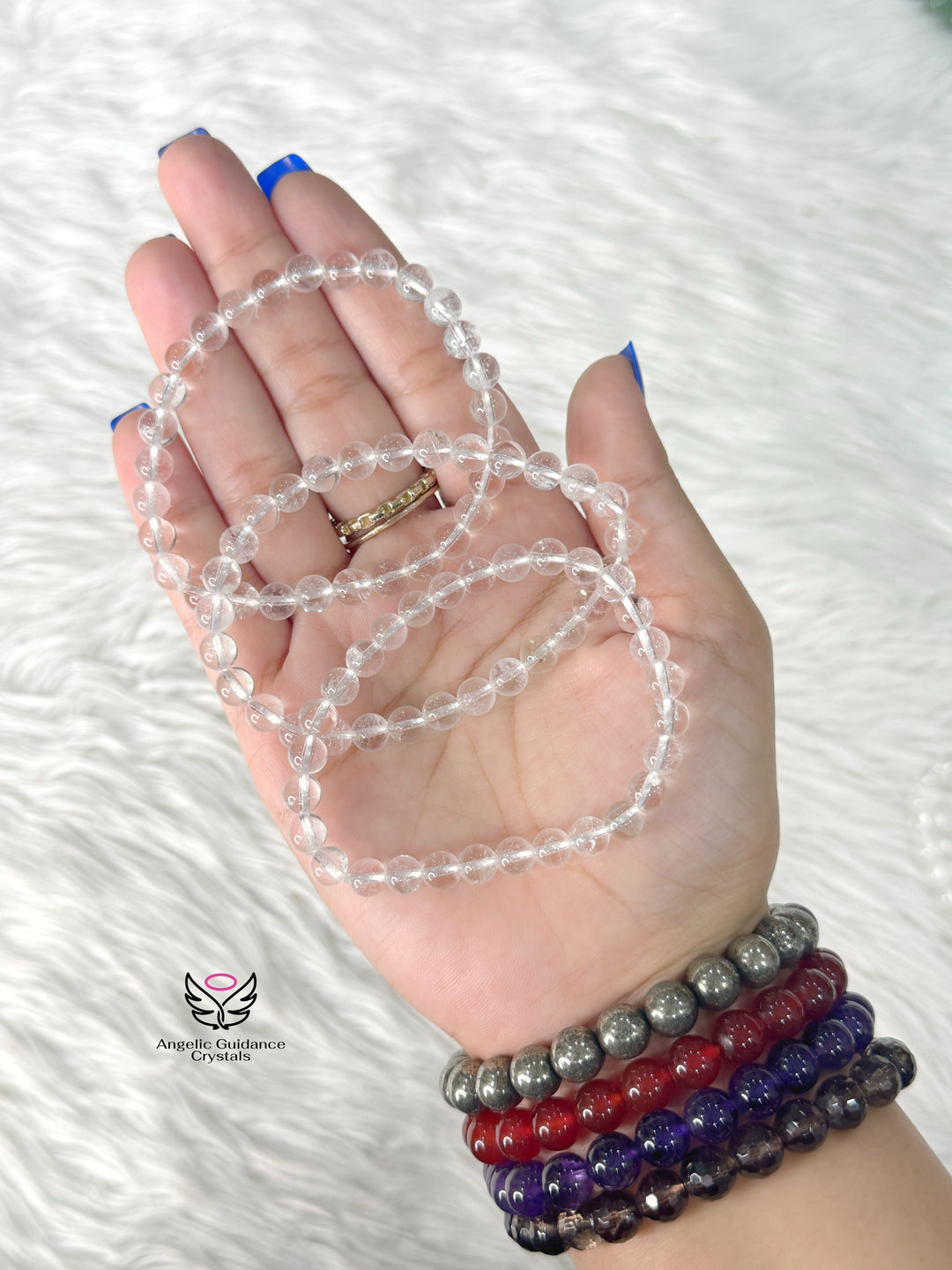 Clear Quartz Bracelet 7mm