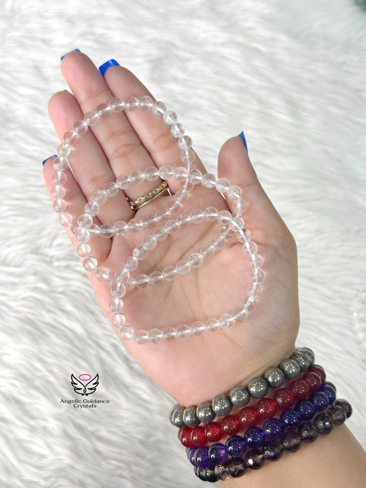 Clear Quartz Bracelet 7mm