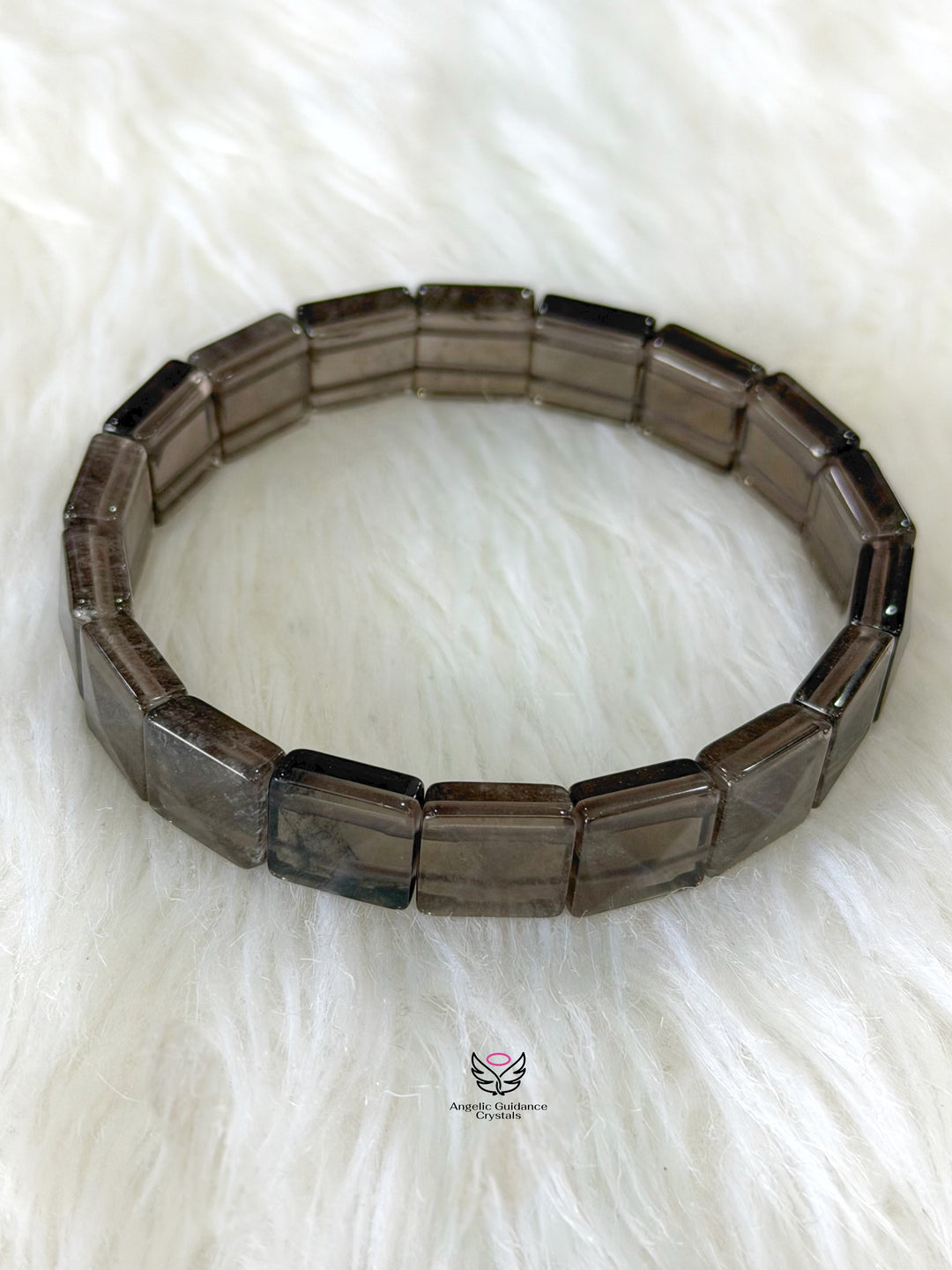 Smoky Quartz Pyramid Bracelet