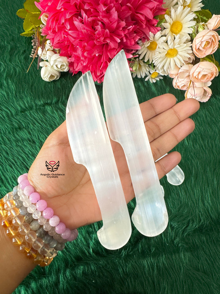 Selenite Cord Cutting Knife Large