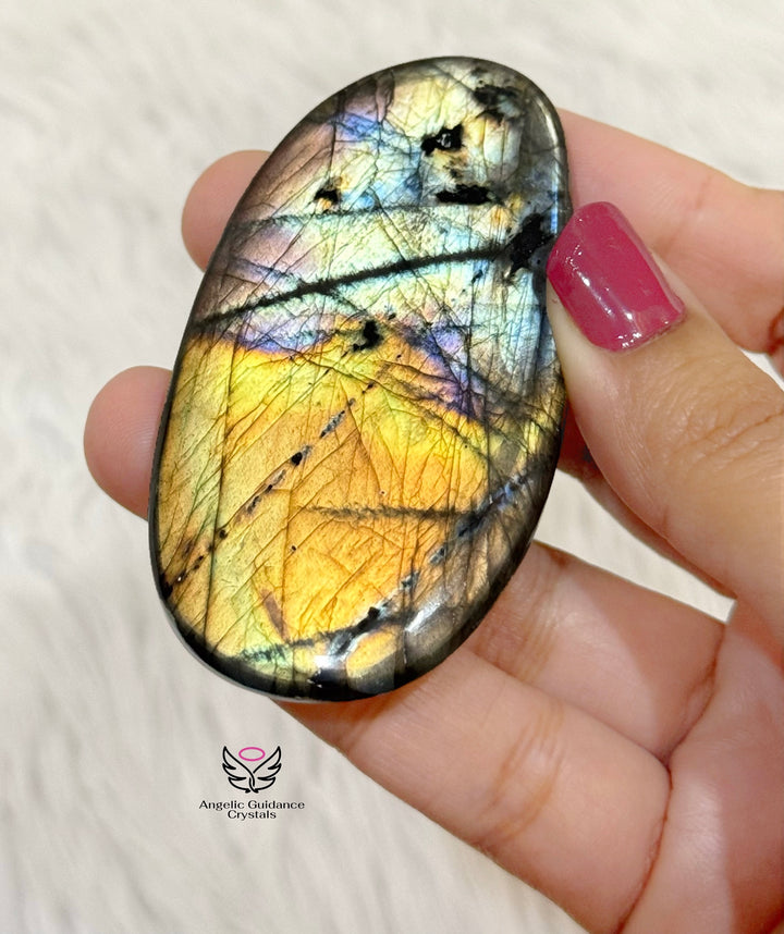 Labradorite Palm Stone 10