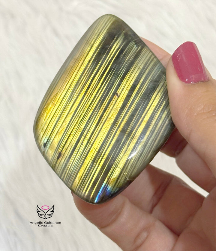 Labradorite Palm Stone 12