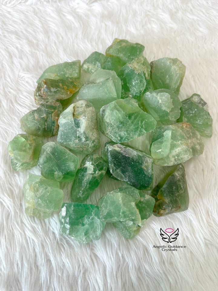 Green Fluorite Rawstone Large