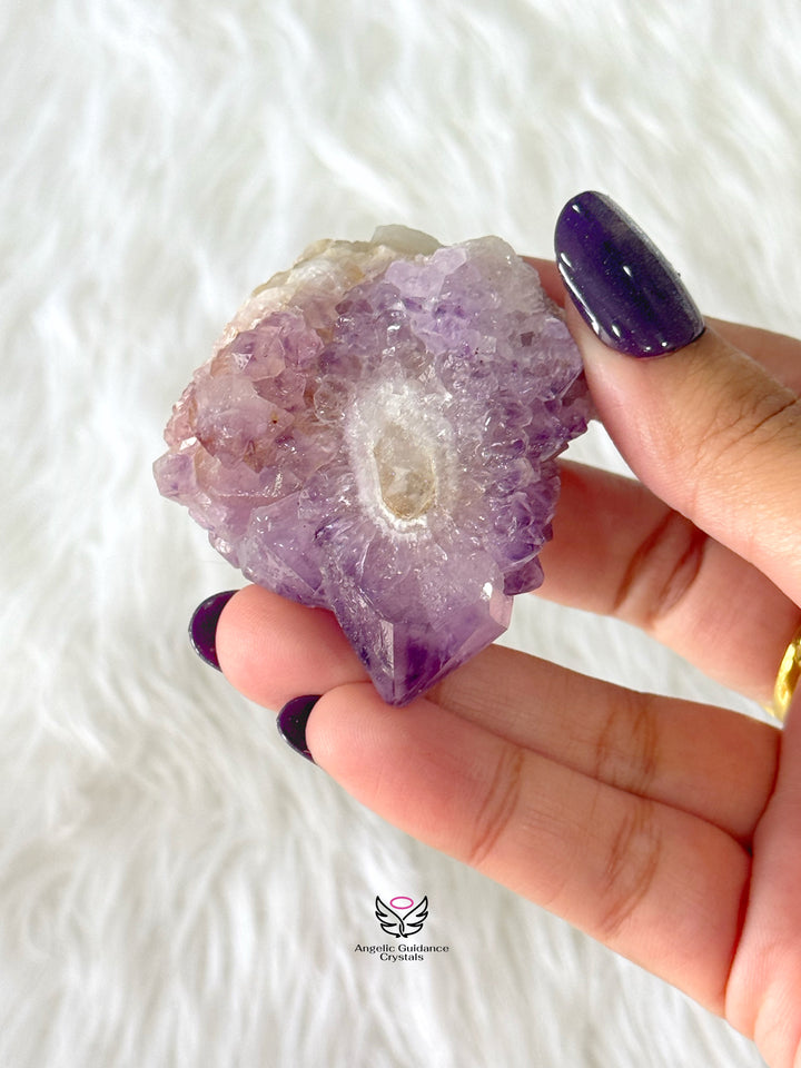 Amethyst With Spirit Quartz Cluster Medium