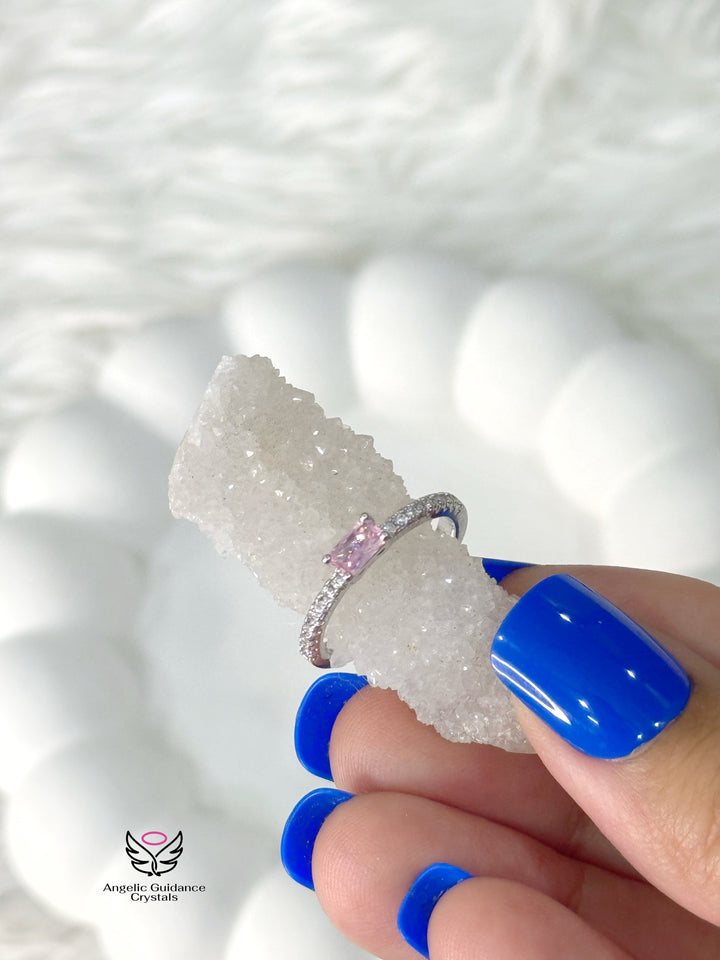 Rose Quartz Anti Tarnish Ring