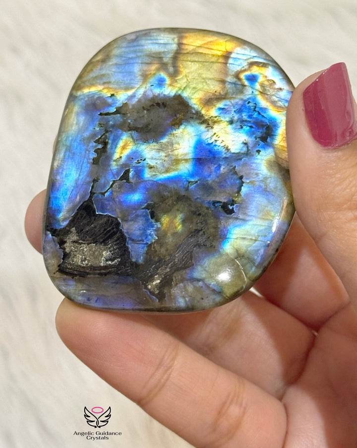 Labradorite Palm Stone 13