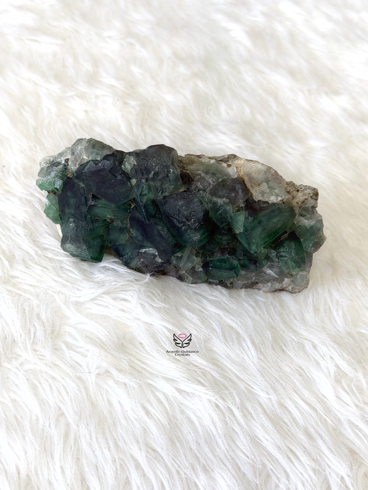 Green Fluorite Cubic Cluster 11