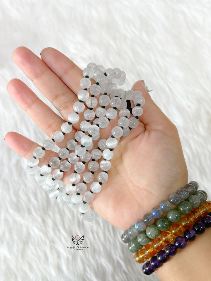 Selenite 108 Beads Mala 8mm
