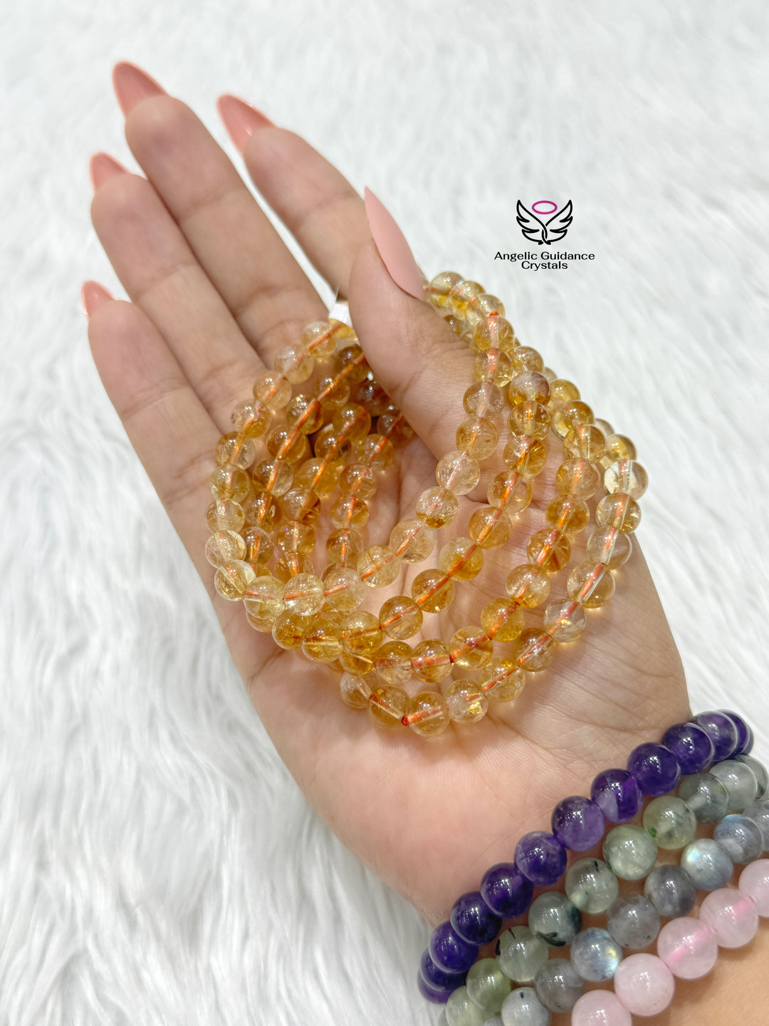 Citrine Round 7 MM Bracelet AAA