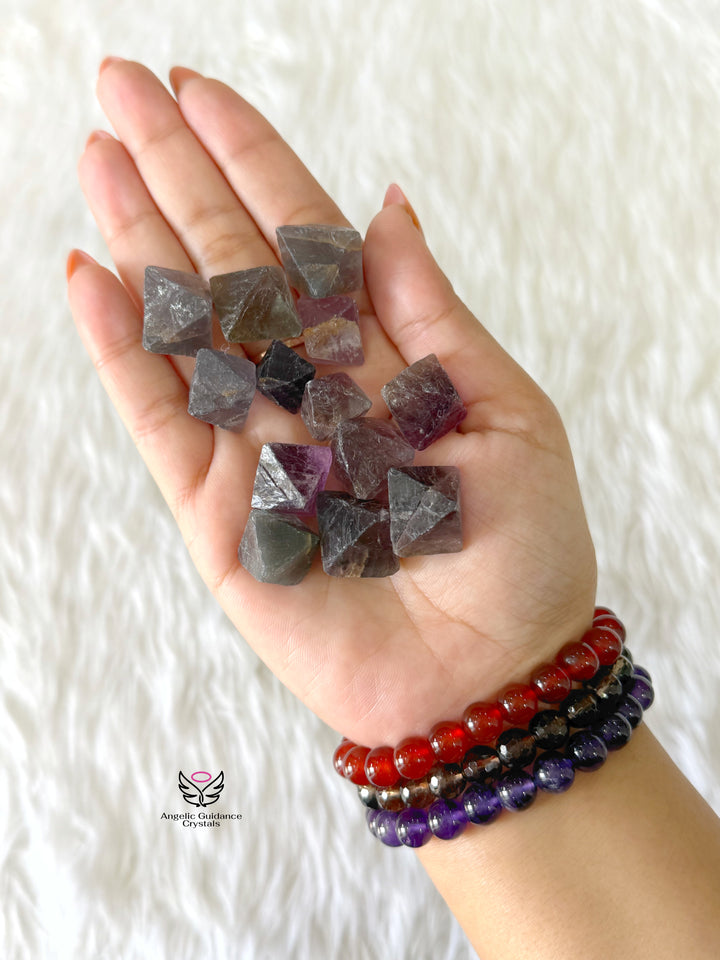 Fluorite Octahedron Baby Medium