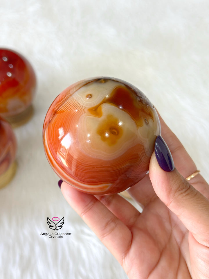 Carnelian Large Sphere