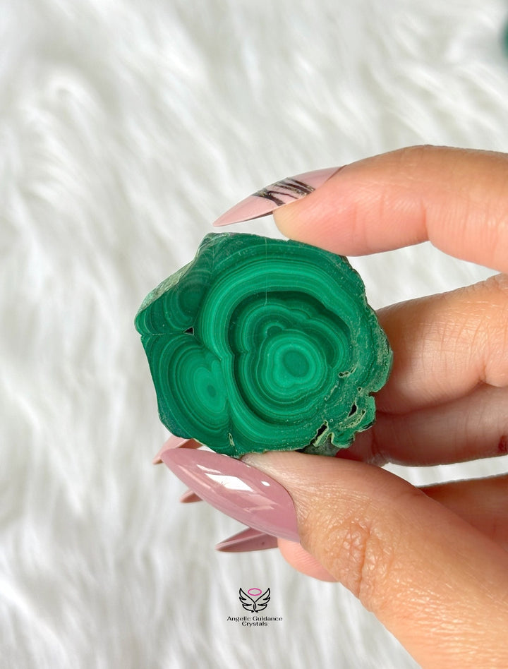 Malachite Raw Slice Small