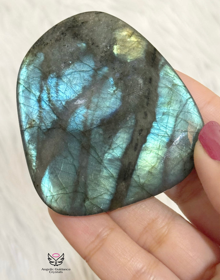 Labradorite Palm Stone 14