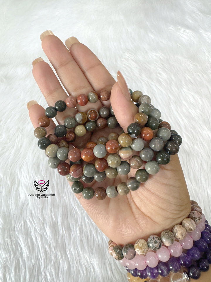Ocean Jasper Beaded Bracelets Ocean Jasper Beaded Bracelets