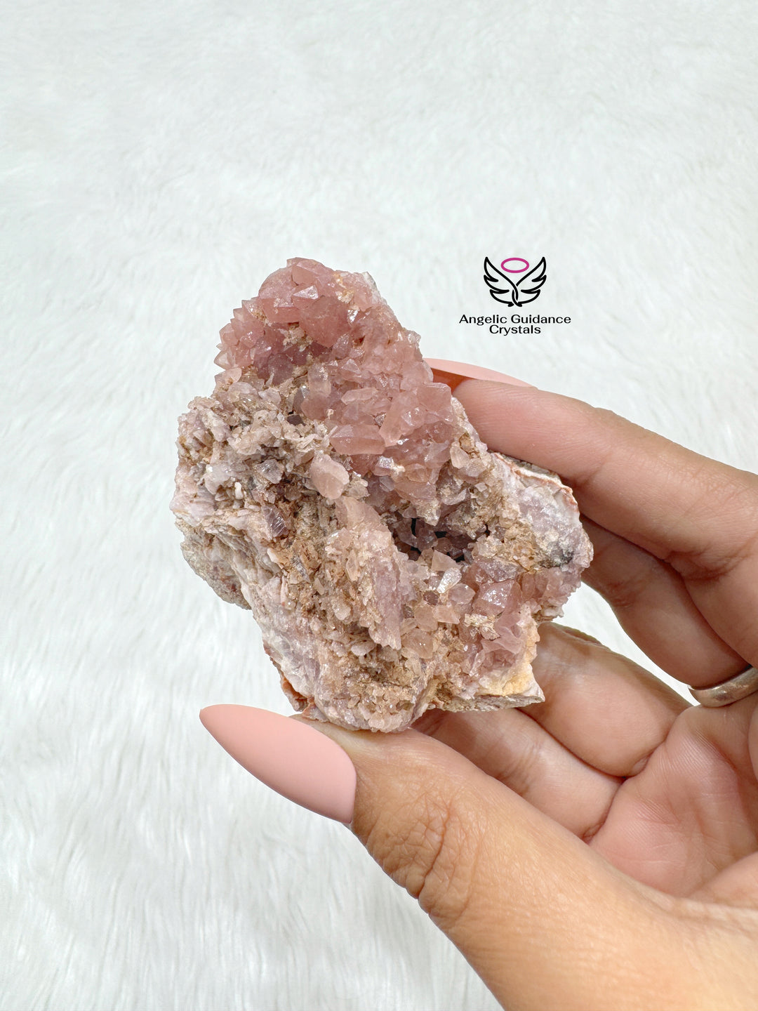 Pink Amethyst Cluster From Argentina