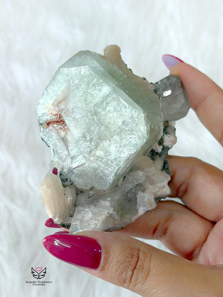 Green Apophyllite Cluster 