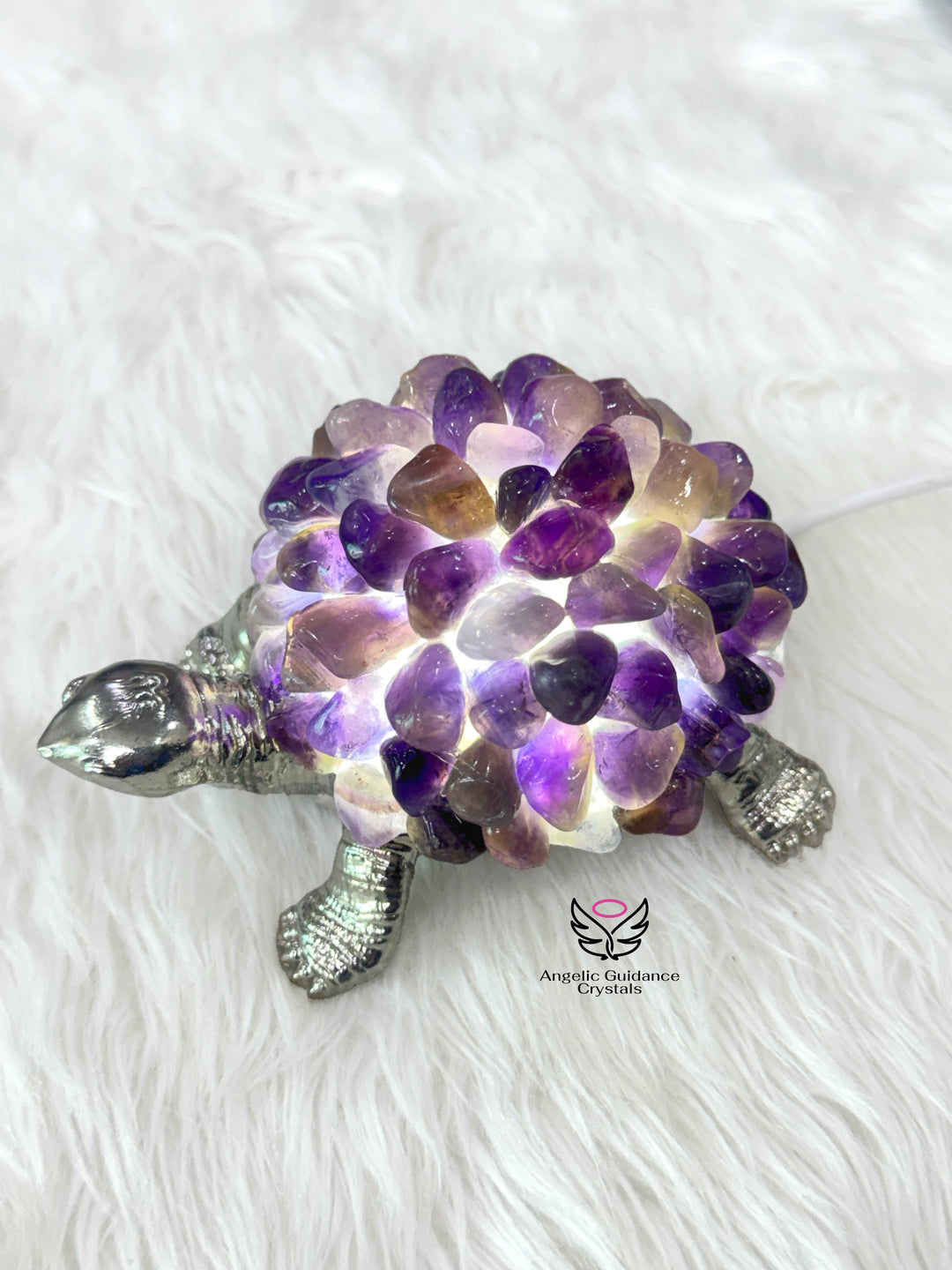 Amethyst Tortoise Lamp 2