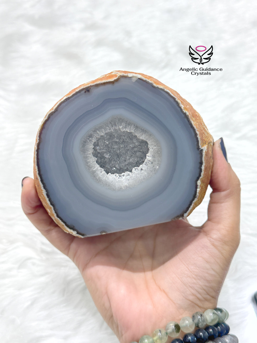 Agate Druzy Geode Freeform Medium / Large