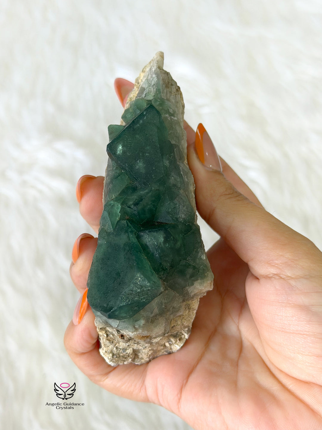 Green Fluorite Cubic Cluster 5