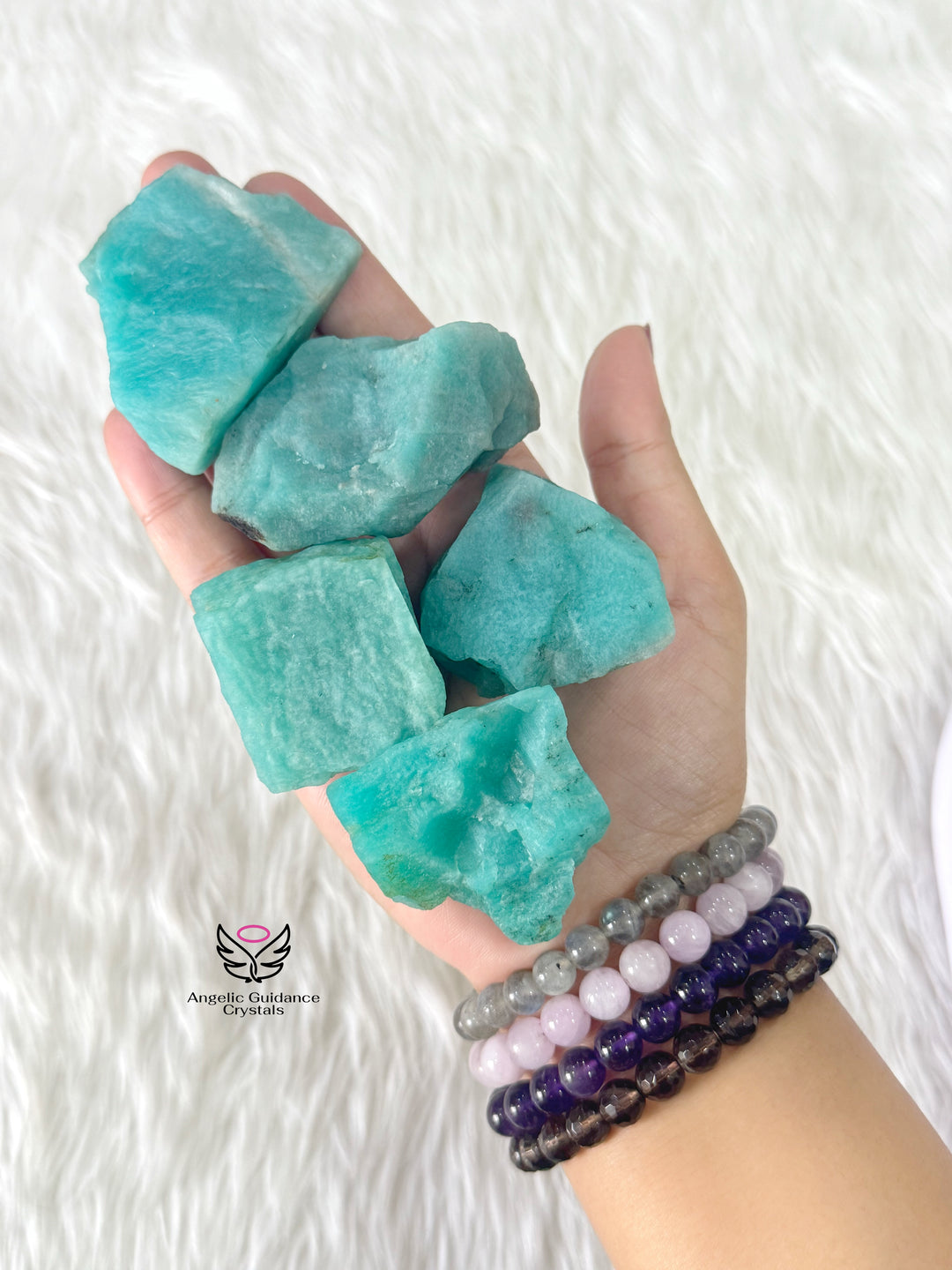 Amazonite Raw Stone Medium Aaa