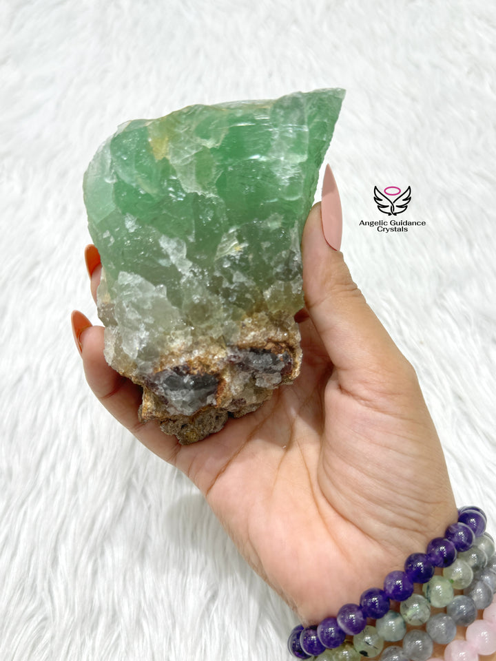 Green Fluorite Raw Stone #2