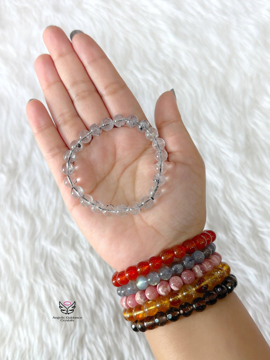Herkimer Diamond Quartz Bracelet 8mm