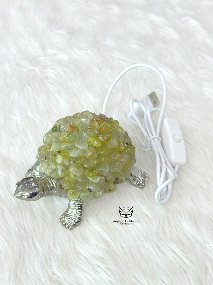 Lemon Quartz Tortoise Lamp