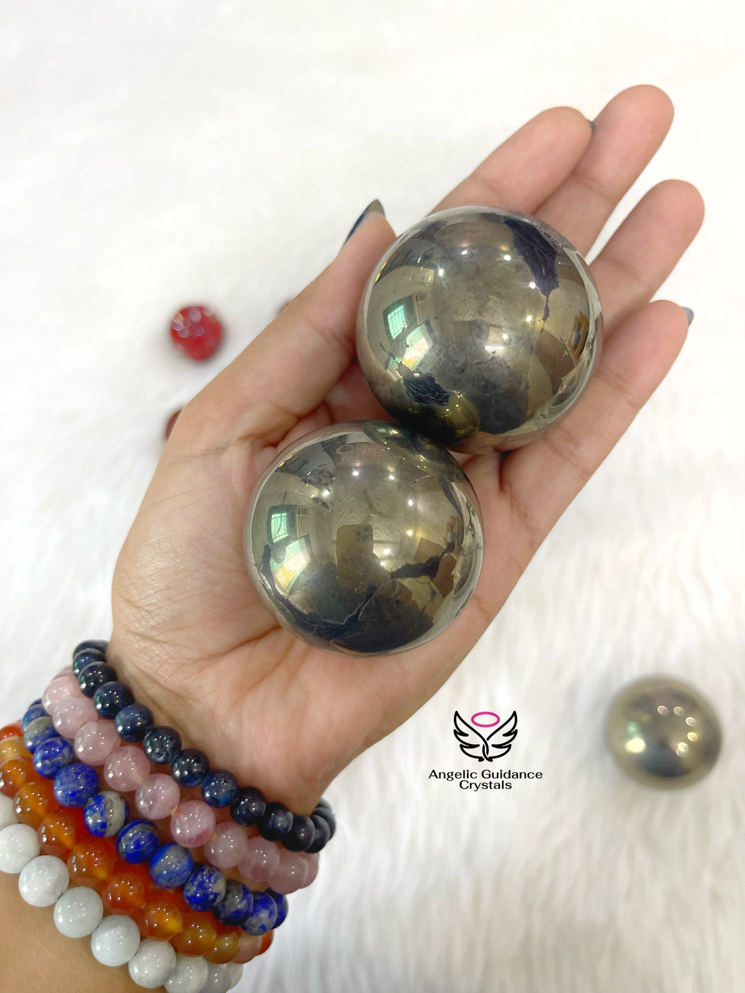 Pyrite Natural Sphere