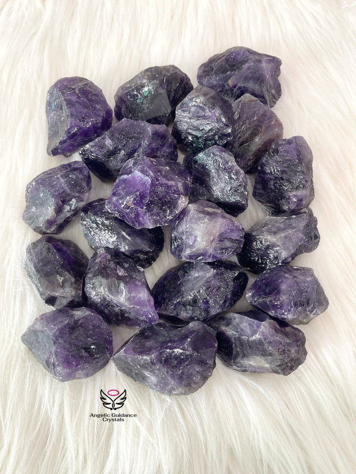 Amethyst Raw Stone Dark Large