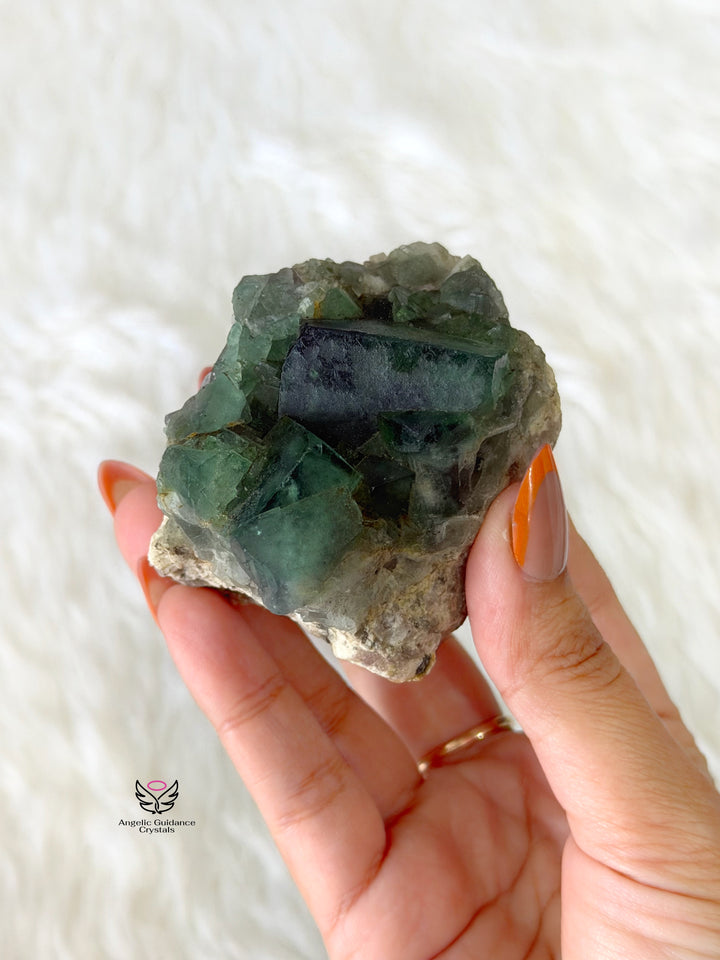 Green Fluorite Cubic Cluster 2