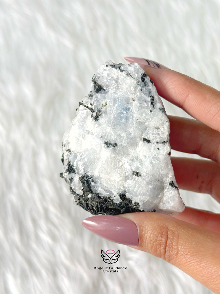 Rainbow Moonstone Raw stone Large 2