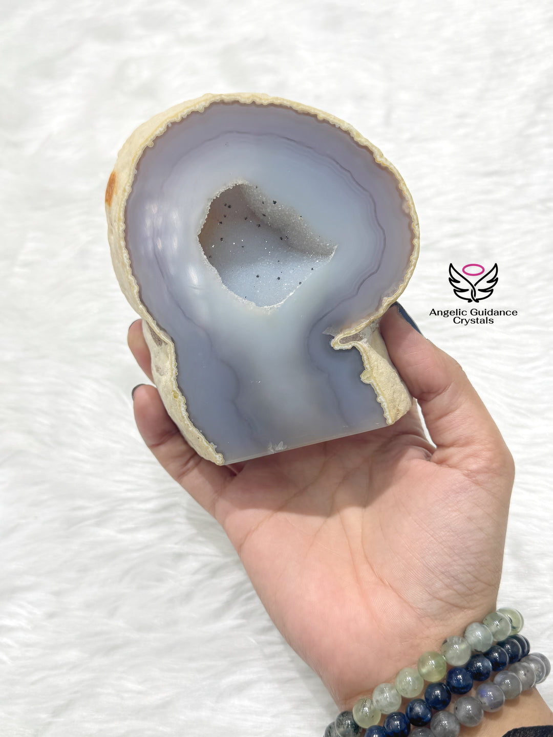 Agate Druzy Geode Freeform Medium / Large