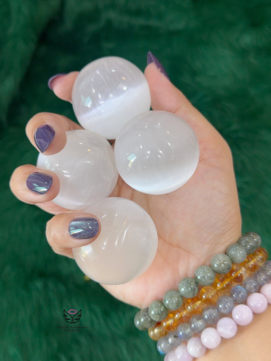 Selenite Sphere Small